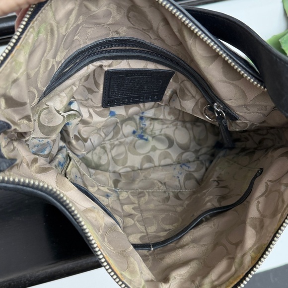 Vintage Coach 9188 Shoulder Bag Crossbody Genuine Leather Black purse - Picture 9 of 9